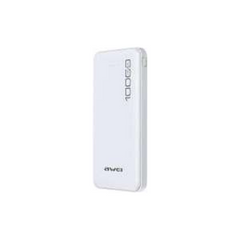 AWEI P5K Portable Power Bank 10000mAh Powerbank Dual USB A Type c Micro Dual input Fast Charge Travel Poverbank For Mobile Phone